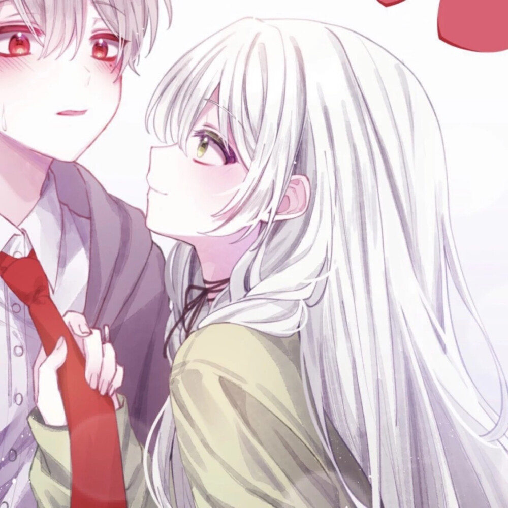 超火双人动漫情侣头像我得过上百场感冒你是经久不褪的高烧