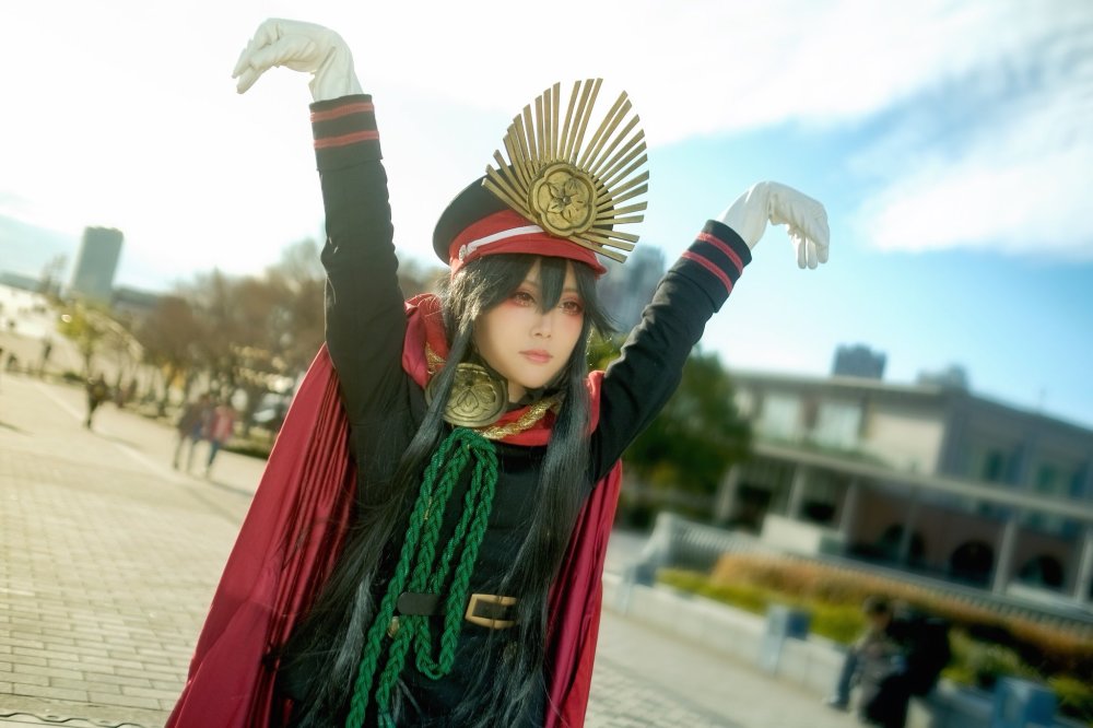 《fate系列》织田信长,coser小姐姐好一招"大鹏展翅"