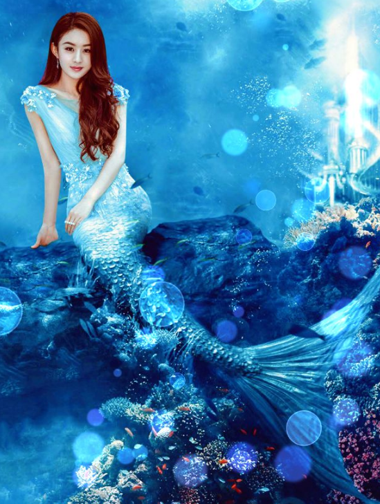 赵丽颖的人鱼尾,林允的人鱼尾,钟丽缇的人鱼尾,看到热巴:沸腾了!