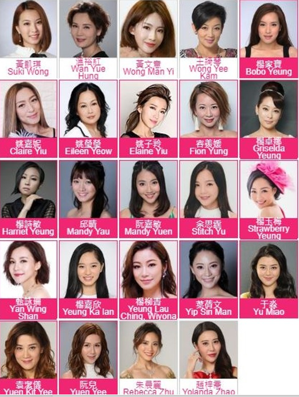 新生代香港女艺人名单图片