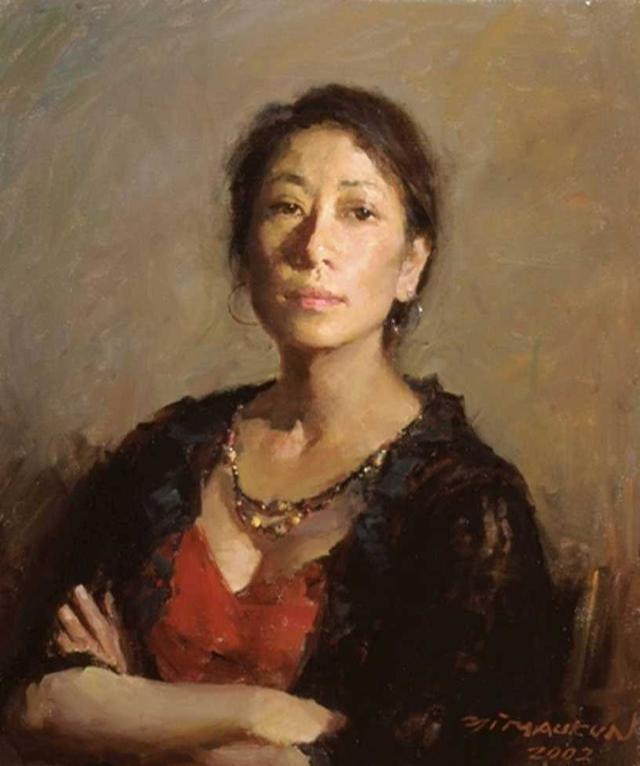 台湾画家冉茂芹油画作品欣赏