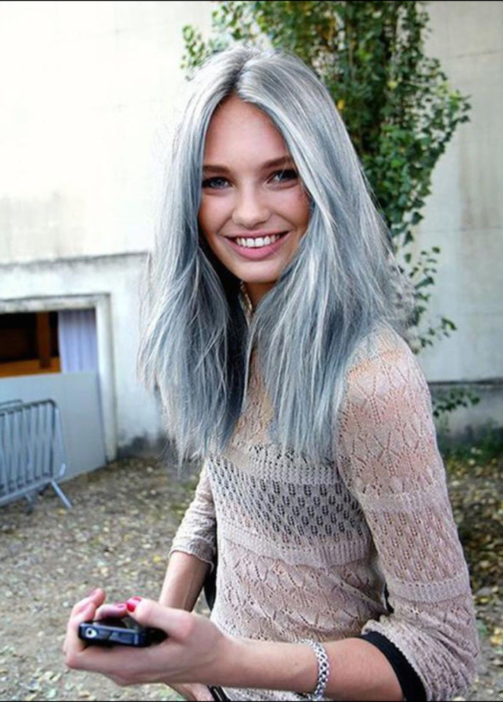 10款最好的灰色头发颜色的创意喜欢的美女快收藏哦