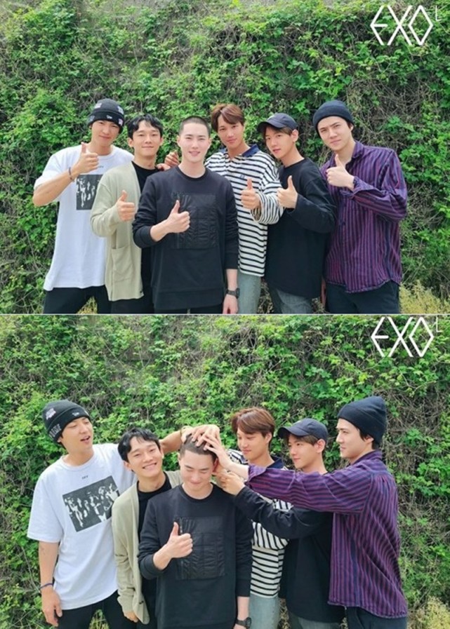 队长suho入伍,exo成员们送行,chen成为大家的焦点