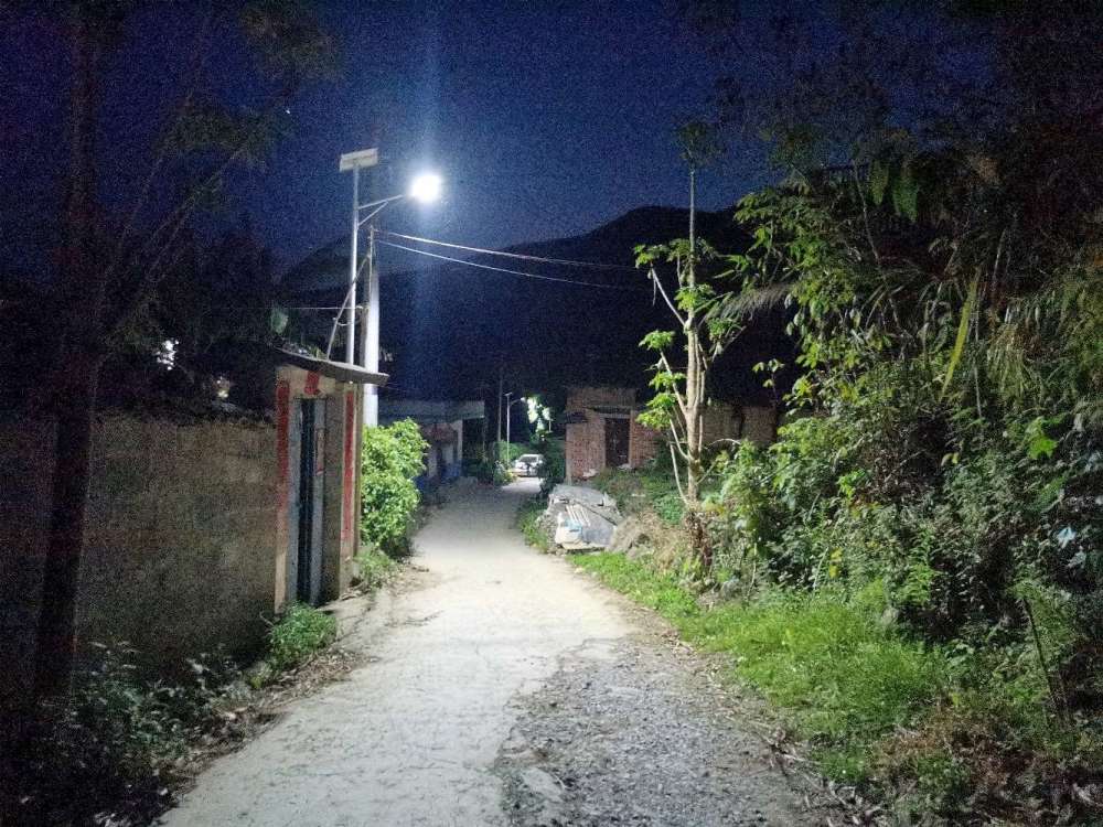 皆馬村路燈,夜空中最靚的你