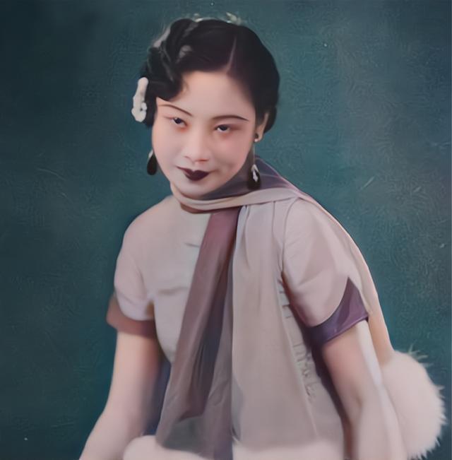 老照片彩色修复后的民国大美女个个颜值惊艳