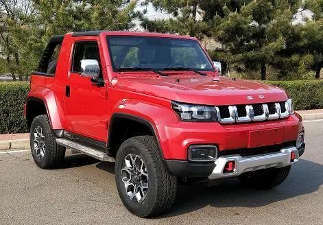 北汽bj40国六皮卡曝光,单排构造,采用长城动力