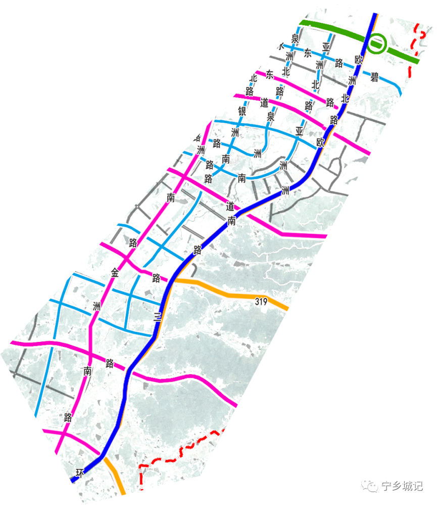重磅宁乡中心城区路网规划即将公示九条通道达长沙