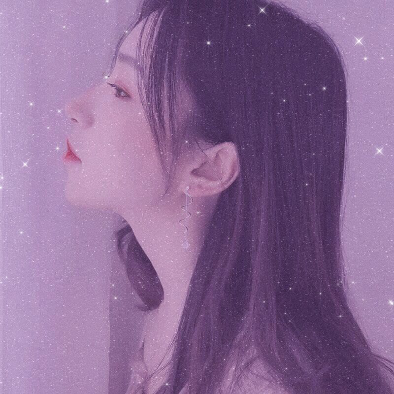 紫色系·女生头像:满眼星河不及你的美,你满眼星河不曾有我!