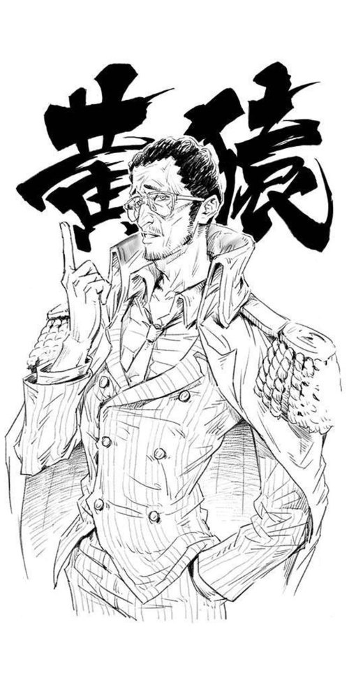 动漫壁纸海贼王大将黄猿手机壁纸谁敢动我大侄子一下试试