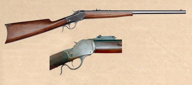 温彻斯特1885型步枪,勃朗宁与温彻斯特公司的合作就是从这款枪开始