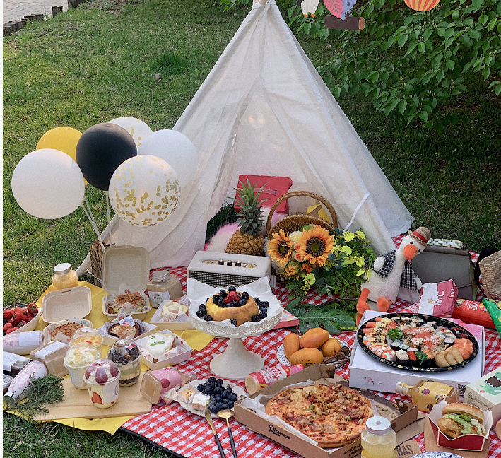 最近整个朋友圈都在野餐来奉贤这个公园一切都给你安排上