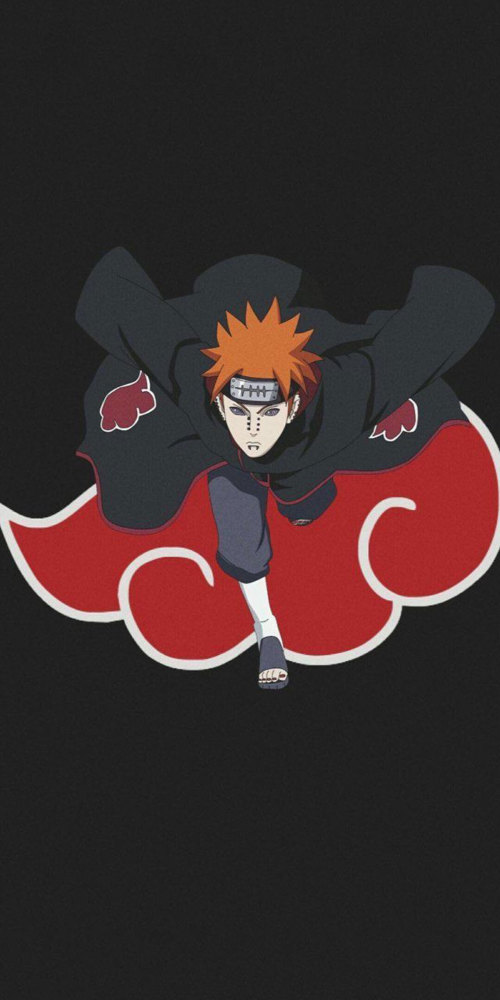 《火影忍者壁纸》佩恩晓组织手机壁纸,明明打团很厉害非要单走