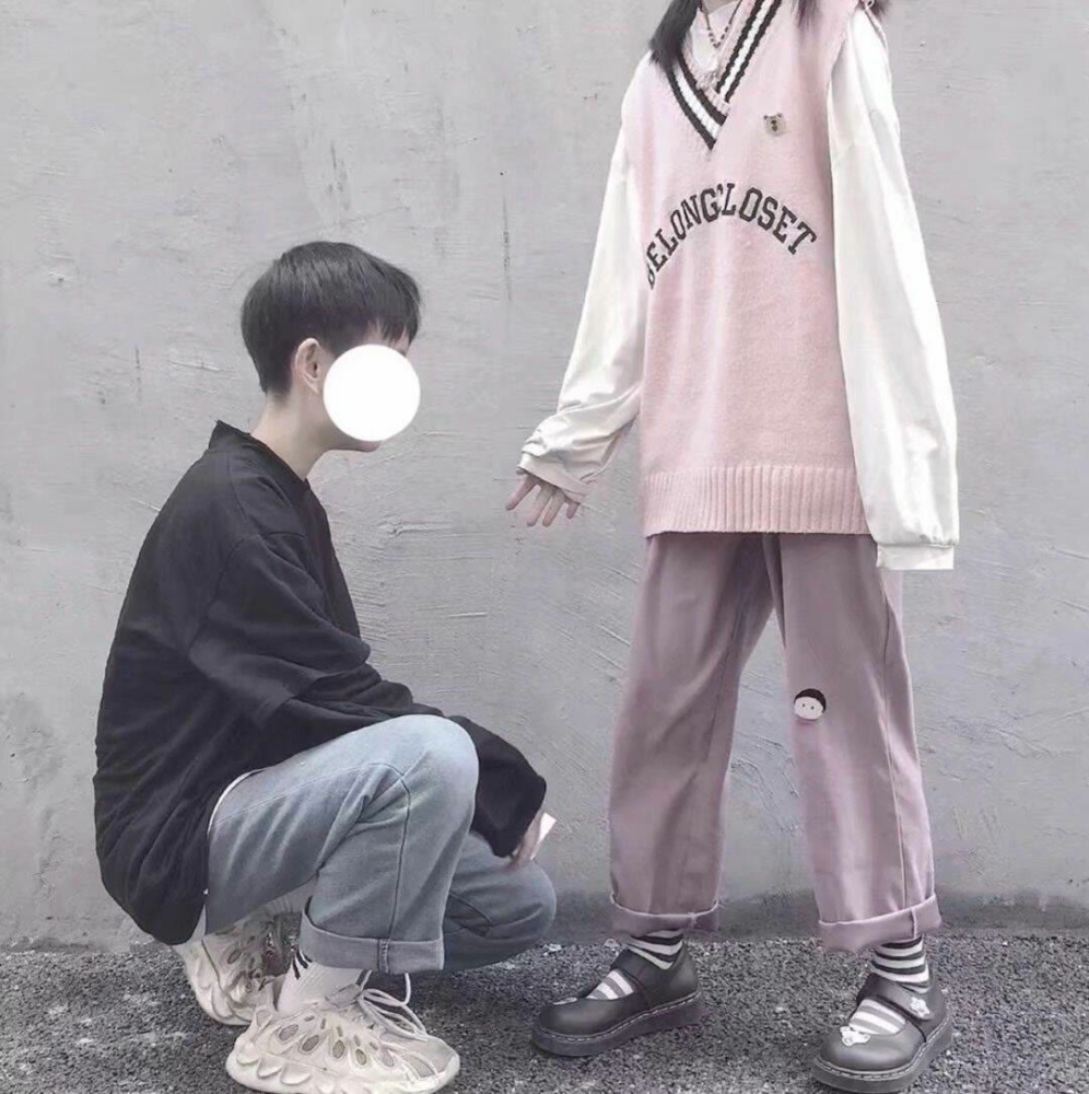 甜甜的情侣头像你的脖子好可爱上面顶个猪脑袋
