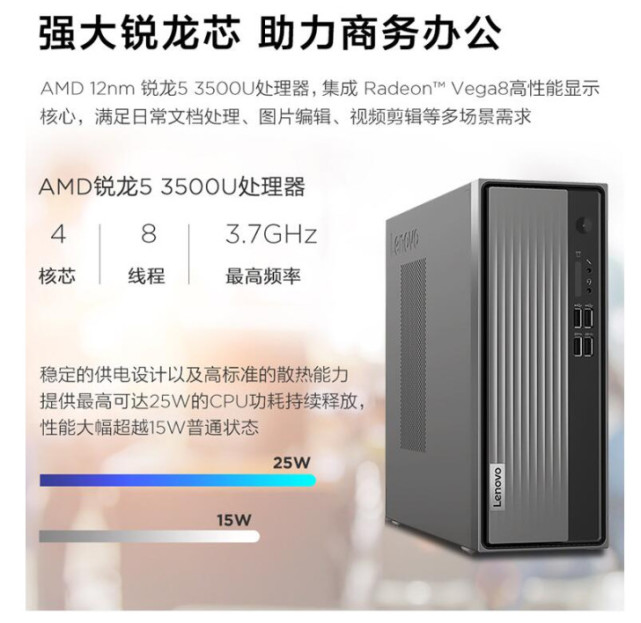 联想天逸510s台式机开启预售锐龙53500u2999元