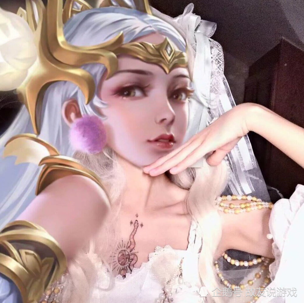 王者:女英雄遇上接头霸王,温馨父女瑶和铠,看到貂蝉的锁骨纹身:是心动