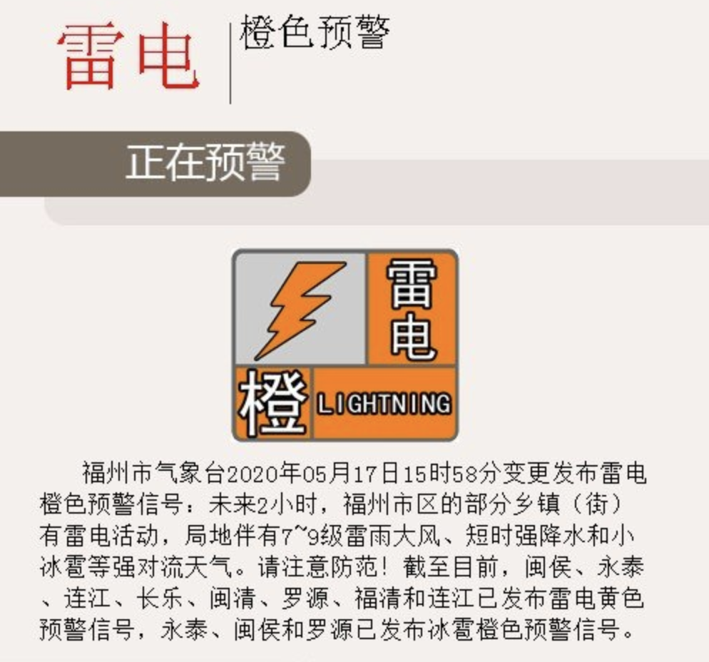 大家可要小心躲避 注意防範雷電和冰雹可能造成的影響 可要多留意臨近