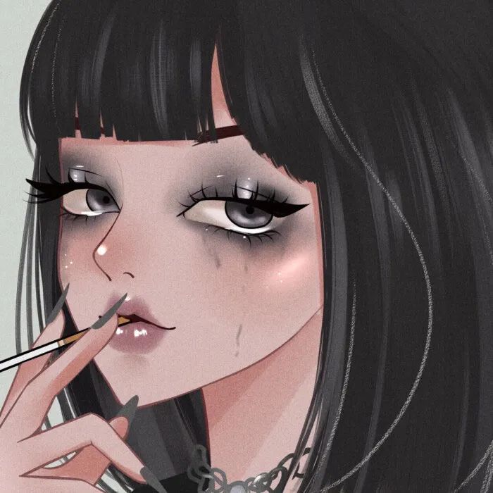 酷酷的大眼女生头像御姐女头外表强大的人其实内心早已千疮百孔