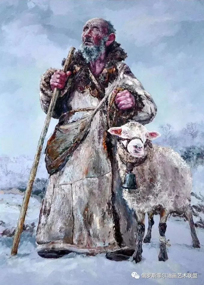 哈萨克斯坦画家拉希多维奇的人物,风景油画作品欣赏