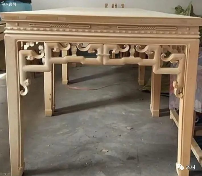 传统工艺徽派32勾八仙桌高清细节图片欣赏