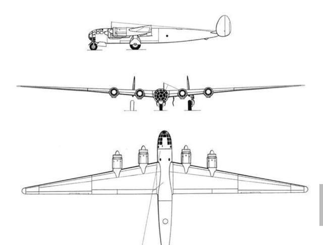 me-264轰炸机三视图以上方案解决之后,梅塞施密特公司立即就开始着手