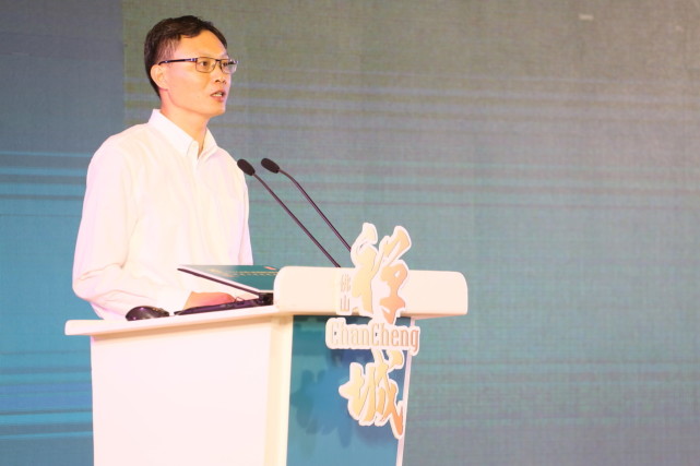 佛山市禅城区委副书记,区长孔海文上台致辞