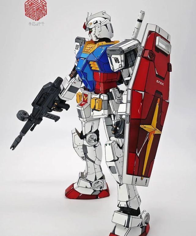 雙份megasize rx-78-2二次元塗裝