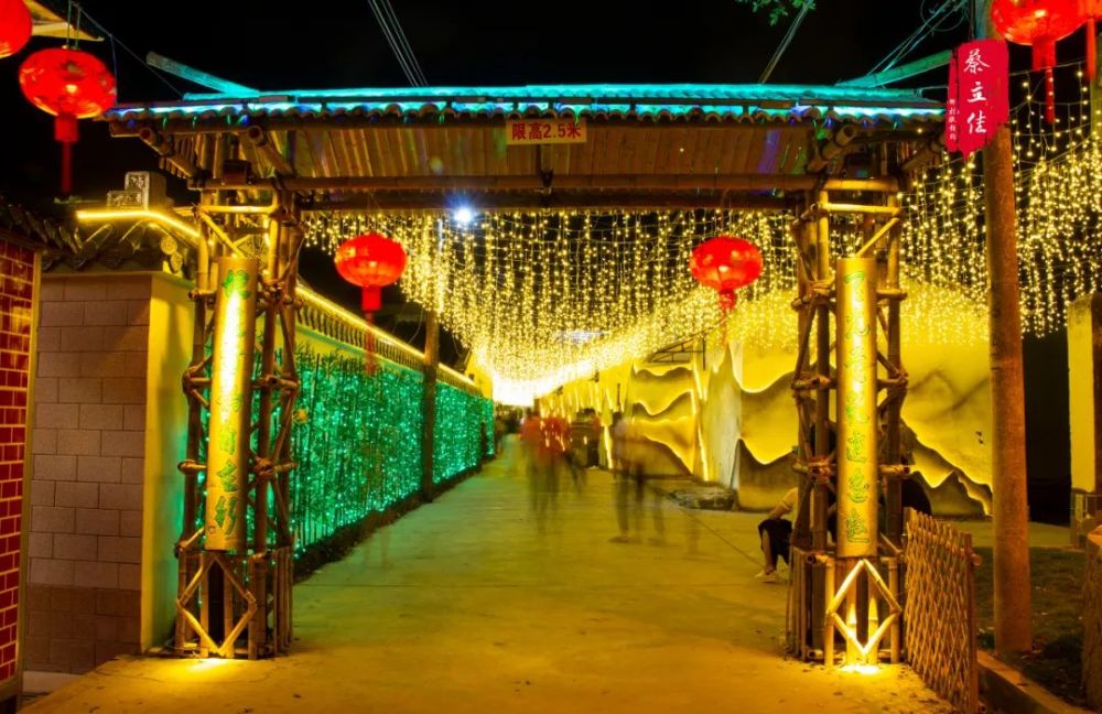 乡村印象浮洋镇大吴村灯光秀大攻略