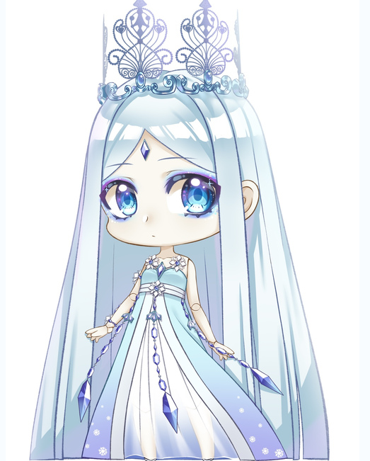 不管长大之后的性格有多么清冷,只要回到小时候,灵公主依旧是一个萌感