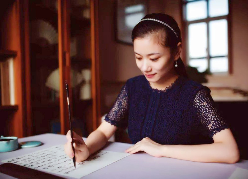 书法|80后“书法女神”，凭一手好字考取书法博士