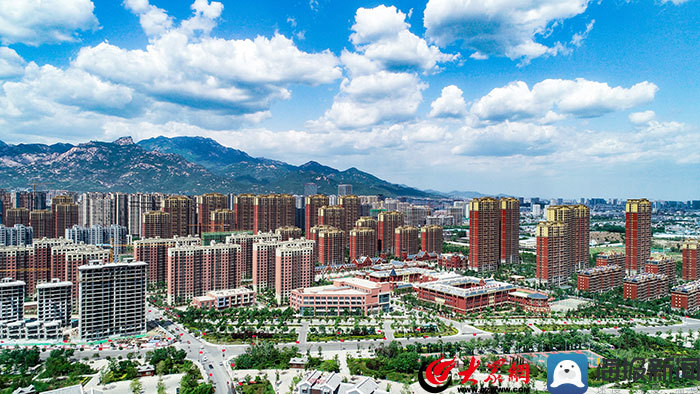 泰安:蓝天白云刷爆朋友圈 西部新城尽显生态之美