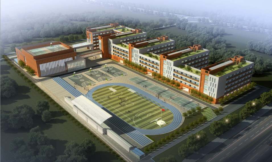 西安高新区第十初级中学(暂定名)选用绿色环保建设材料,并严格按照