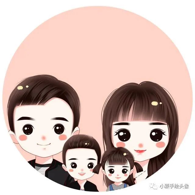 动漫图片幸福甜蜜的头像全家福必备