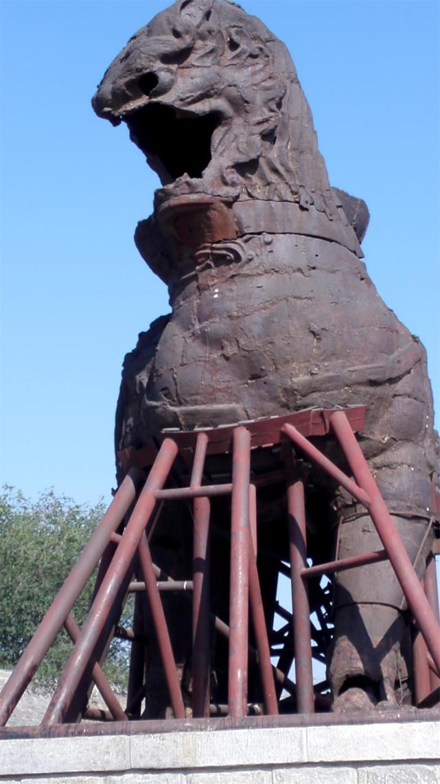 沧州神兽镇海吼被专家保护性破坏