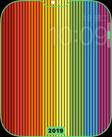 彩虹表盘壁纸图片