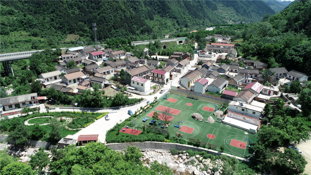 俯瞰桃花坪村.(图片由受访者提供)