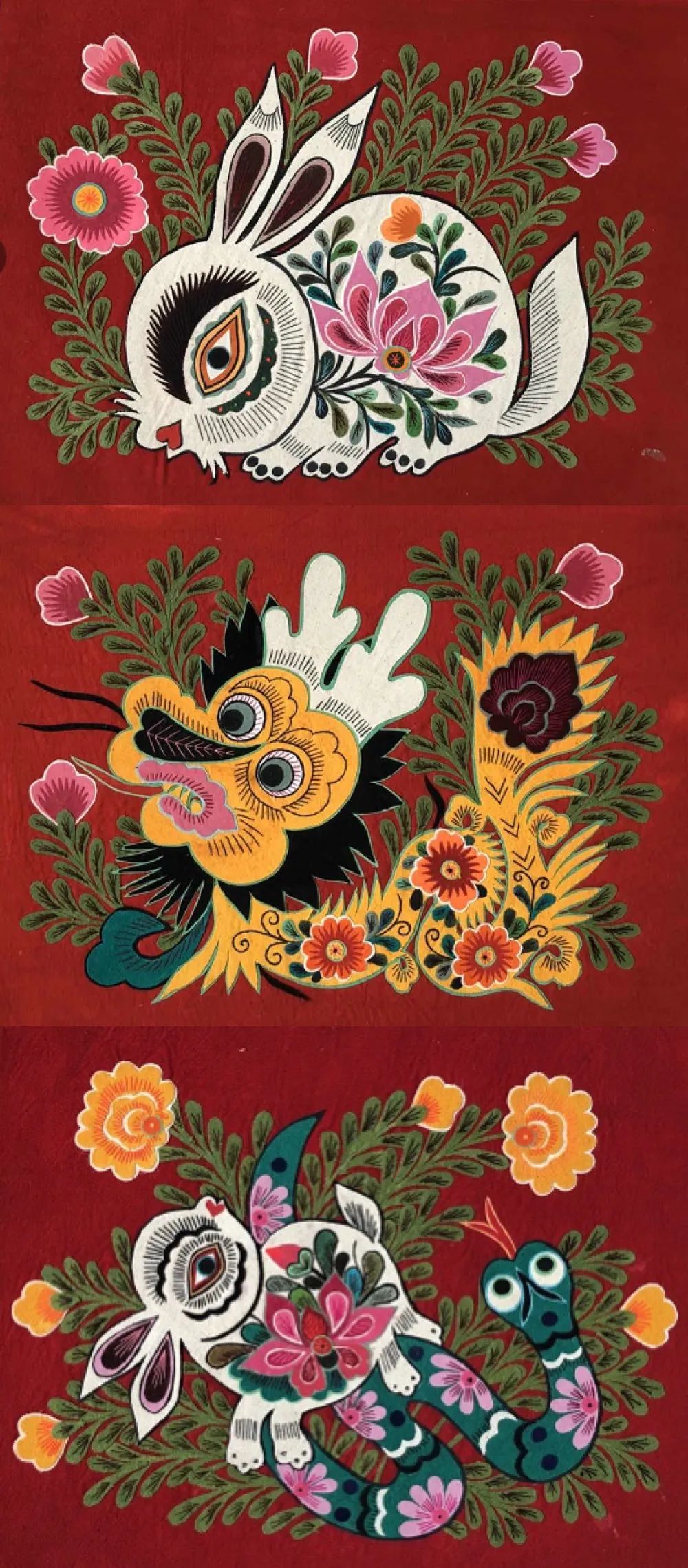 布堆画教学第一期《抓髻娃娃》