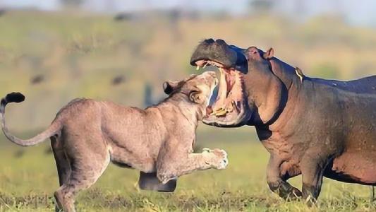 狮子|狮子的天敌终于出现了，吃狮子就像吃辣条，太厉害了！