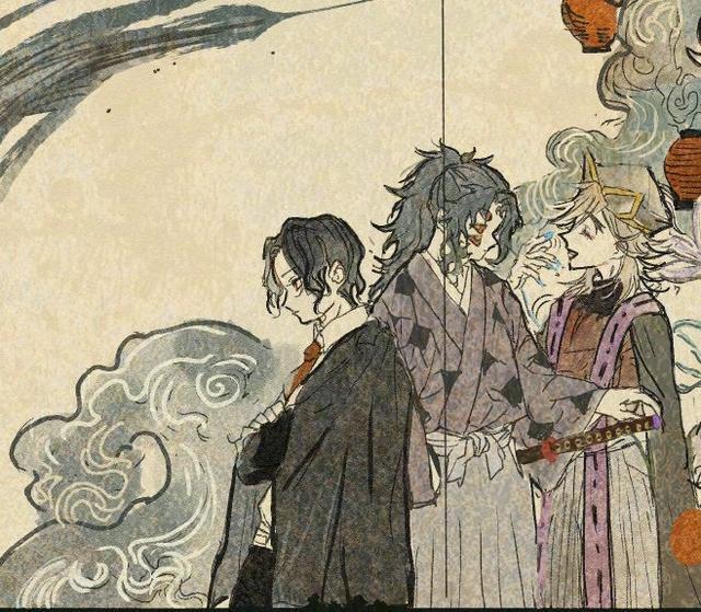 画师カタツムリ绘制的鬼灭之刃版 百鬼夜行 看看你能找到几位 百鬼夜行 鬼灭之刃