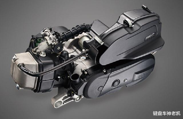 与uu125,uy125相同,排量为124cc,单缸单缸风冷发动机,使用铃木sep