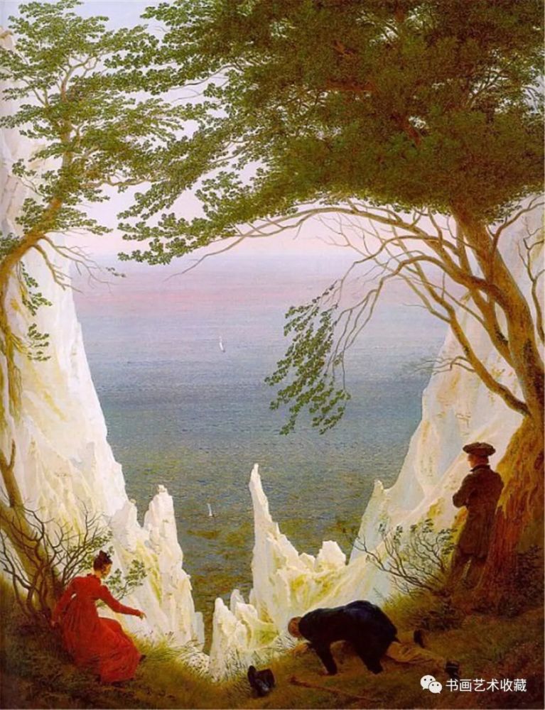 德国绘画凝重的浪漫主义风景
