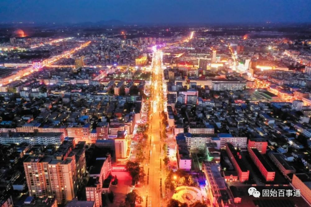 俏巴固始的繁华夜景回来了