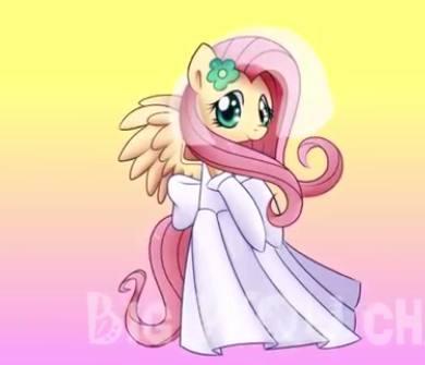 小马宝莉穿上漂亮的婚纱柔柔温柔可爱珍奇高贵优雅