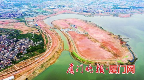厦门马銮湾新城三个人工岛现雏形