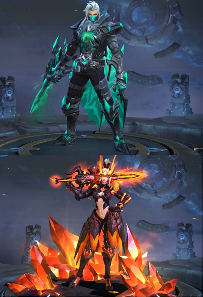 兰陵王和花木兰被称为双兰cp,两个人凭借帅气的技能操作也拥有一批