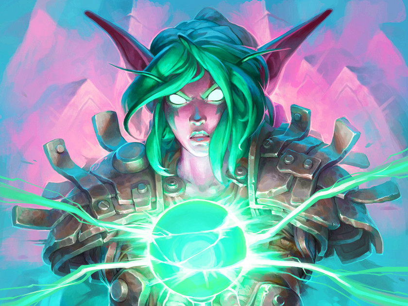 新卡发布时,伊谢尔·风歌作为法术版艾维娜得到了很多玩家的认可,蓝龙