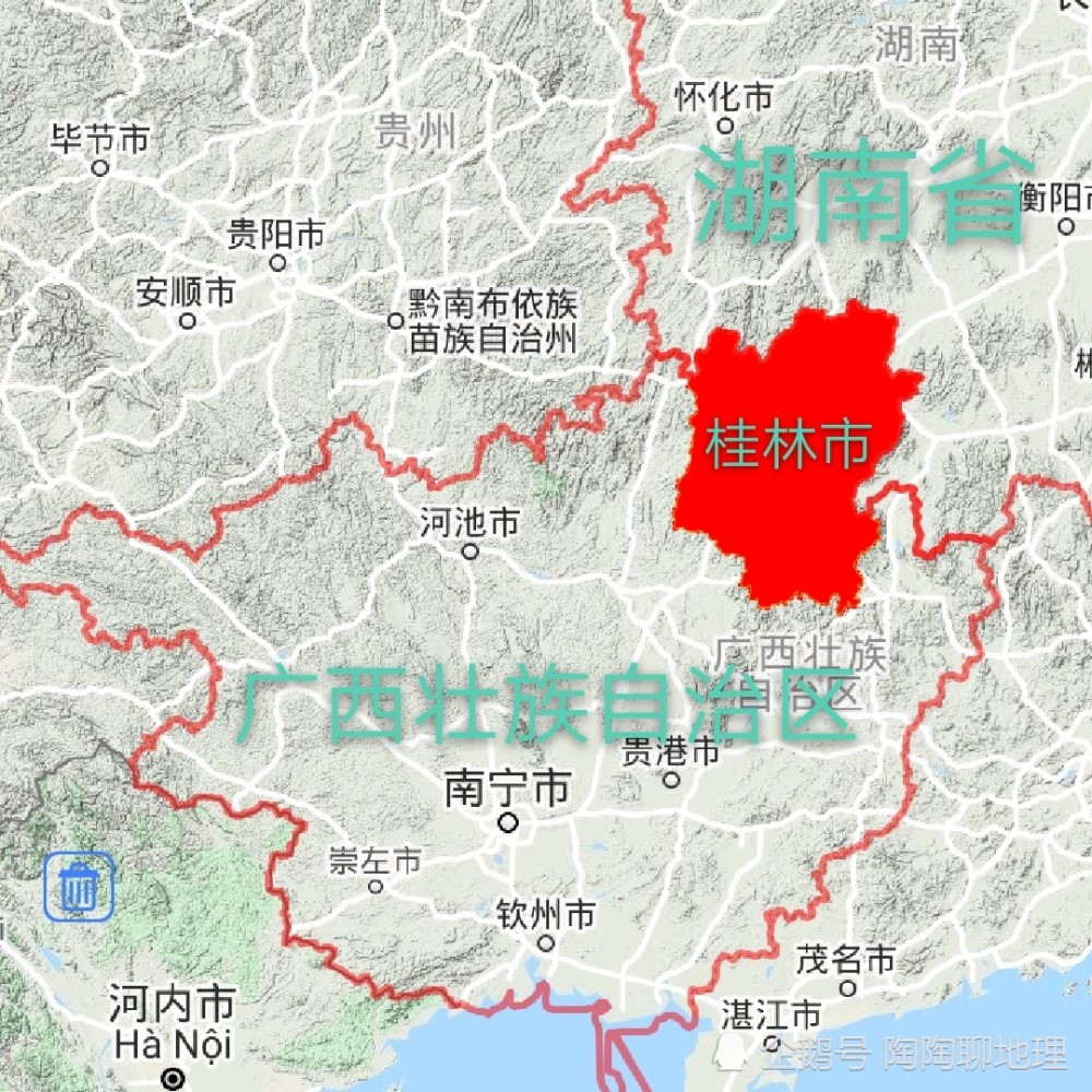 桂林与湖南交界地图图片