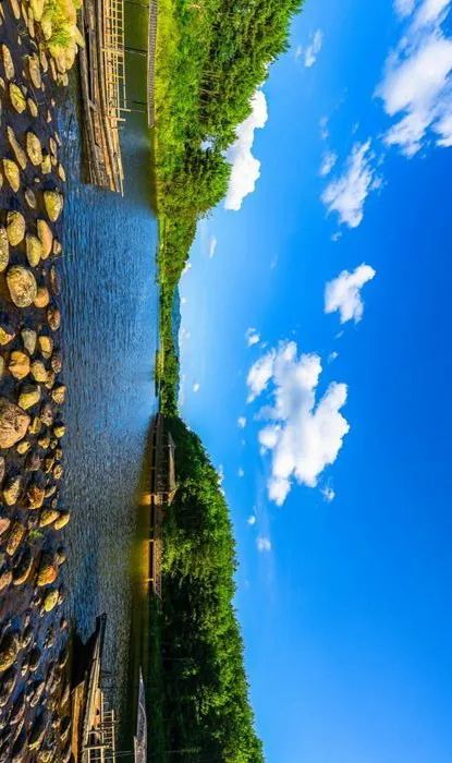 长汀溪源水库:群山环碧水,千亩茶飘香