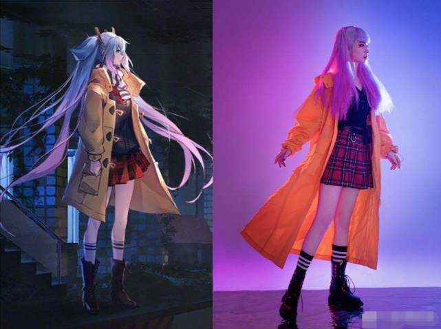 戚薇cos孙尚香粉色双马尾造型太惊艳老公李承铉的刘备也好炫