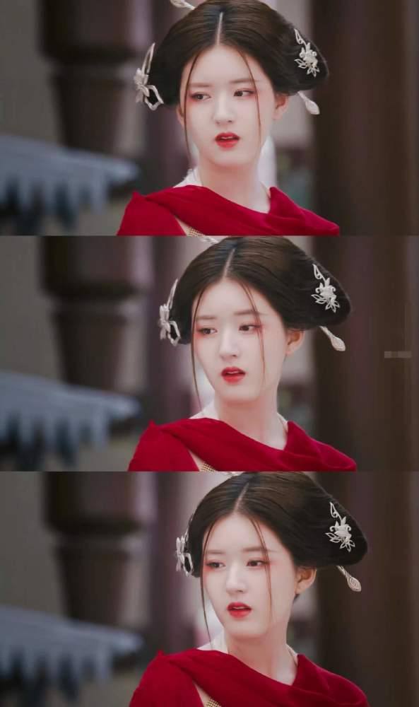 花垣城三公主陈芊芊,赵露思红衣娇艳惹人爱