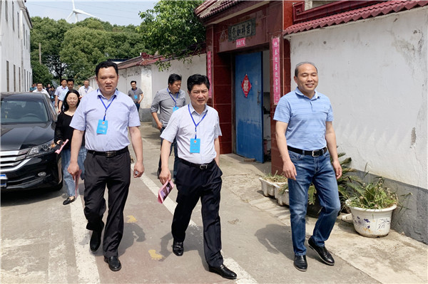 阳澄湖镇人大视察农村人居环境整治及生活垃圾四分类推进实施情况